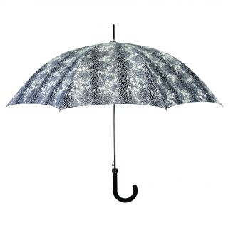 Leighton Black And White Texture Pattern Umbrella