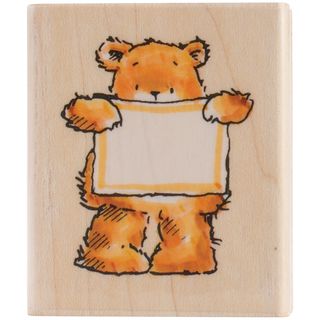 Penny Black Mounted Rubber Stamp 1.75x2 bear Blank 1