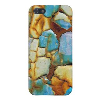 Blue Rusty Chipping Paint iPhone 5 Cases