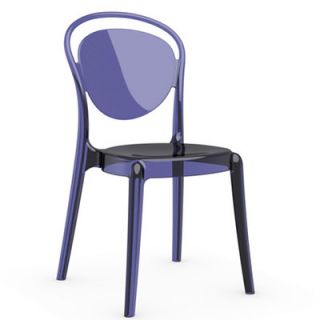 Calligaris Parisienne Chair CS/1263_P Finish Transparent Aubergine Purple