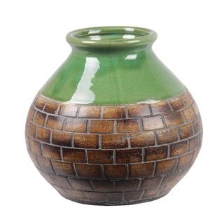 Privilege Ceramic Brick Pattern Vase