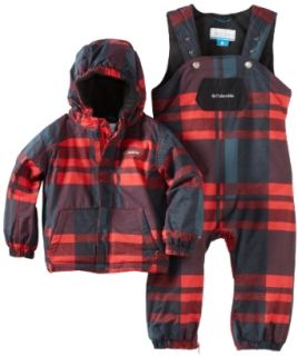 Columbia Boys 2 7 First Snow Set, Bright Red Plaid, 2T Clothing