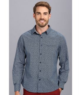 Sovereign Code Fringe L/S Shirt Mens Long Sleeve Button Up (Navy)