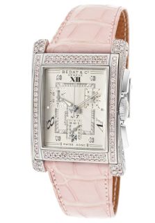 Bedat & Co. 778.057.109  Watches,Womens No. 7 Chronograph Pink Diamond Silver Dial Pink Leather, Chronograph Bedat & Co. Quartz Watches