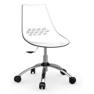 Calligaris Jam Swivel Office Chair CS/623_P77_P Finish White / Transparent
