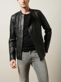 Adaptation Crinkled Leather Jacket by MB 999