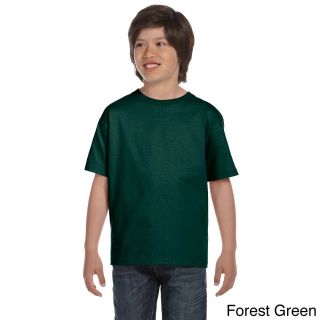 Gildan Gildan Youth Dryblend 50/50 T shirt Green Size L (14 16)