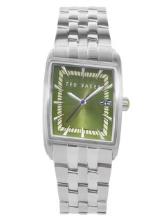 Mens Asymmetrical Green Watch by Ted Baker Watches
