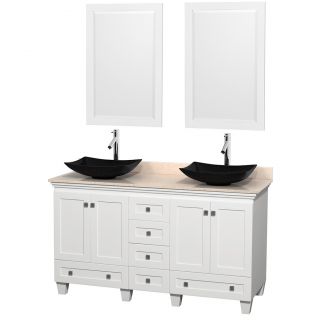 Wyndham Collection Acclaim 60 inch Double White Vanity