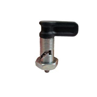 GN 712 Series Steel Type S Cam Action Indexing Plunger with Lock Nut, with Safety Rest Position, M16 x 1.5mm Thread Size, 35mm Thread Length, 6mm Diameter Metalworking Workholding