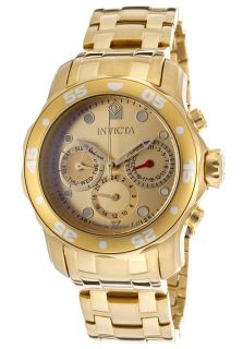 Invicta 15036  Watches,Womens Pro Diver Gold Tone Dial 18K Gold Plated Stainless Steel, Casual Invicta Quartz Watches