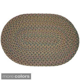 Rhody Rug Bouquet Multicolored Braided Area Rug (10 X 13 Oval) Gray Size 10 x 13