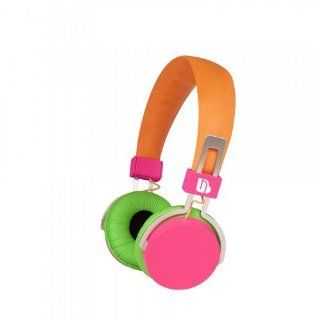 Merkury Innovations M HL720 Urban Beatz Neon Headphones (Pink/Green/Orange) Electronics