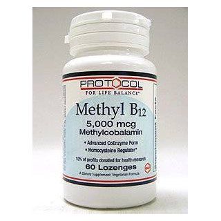 Protocol for Life Balance Methyl B 12, 5000 mcg   60 Lozenges Health & Personal Care