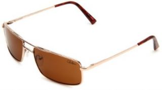 Cole Haan Women's C 721 61 Rectangle Sunglasses,Gold Frame/Brown Lens,One Size Shoes