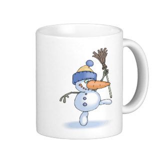 Dancing Snowman Coffee Mugs