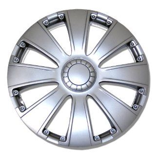 TuningPros WSC 713S14 Hubcaps Wheel Skin Cover 14 Inches Silver Set of 4 Automotive