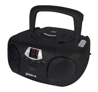 Groov e  Gvps713bk Boombox Portable Cd Player With Radio  Personal Cd Players   Players & Accessories