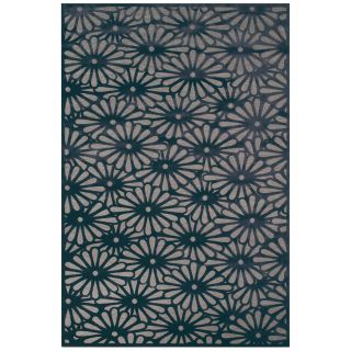 Laois Transitional Grey Charcoal Rug (76 X 106)