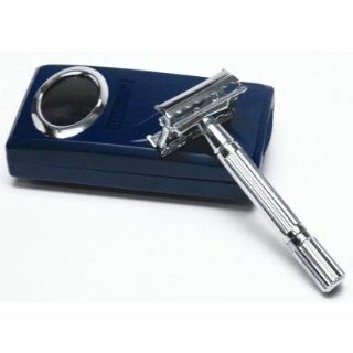Shaving Factory Double Edge Safety Razor, Silver Health & Personal Care
