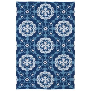 Indoor/ Outdoor Luau Blue Paradise Rug (5 X 76)