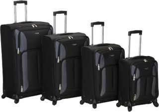 Rockland 4 Piece Impact Spinner Luggage Set F155