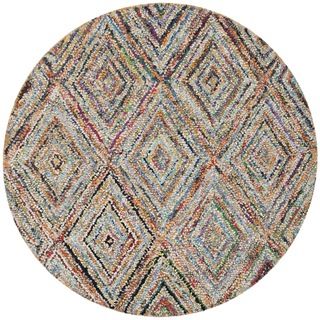 Safavieh Handmade Nantucket Multicolored Cotton Rug (6 Round)