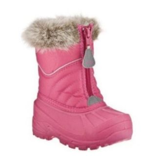 Champion Toddler Girls Pink Snow Boots With Faux Fur Trim Shoes