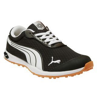 Puma Puma Mens Black/orange/white Biofusion Mesh Spikeless Golf Shoes Black Size 8