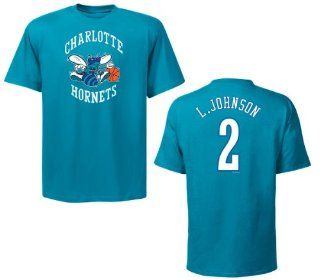 Charlotte Hornets Larry Johnson Name and Number NBA T Shirt Size S  Football Apparel  Sports & Outdoors
