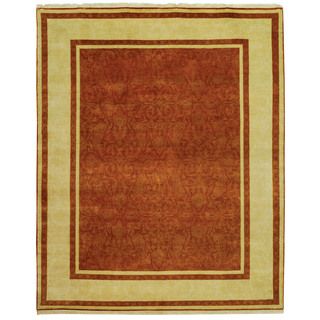 Safavieh Hand knotted Ganges River Rust/ Ivory Wool Rug (6 X 9)