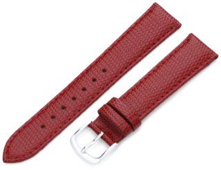 Hadley Roma Men's MSM725RQ 180 18 mm Red Java Lizard Grained Leather Watch Strap at  Men's Watch store.