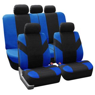 Fh Group Blue Road Master Car Seat Covers (full Set)
