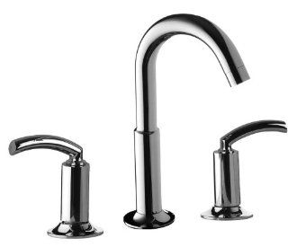 Aqua Brass Widespread Lavatory Faucet w/ Pop up Drain GT716pc Polished Chrome   Touch On Bathroom Sink Faucets  
