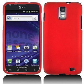 Red Hard Cover Case for Samsung Galaxy S2 S II AT&T i727 SGH I727 Skyrocket Cell Phones & Accessories