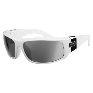 Ryders Mens Rockslide White/ Grey Lens Wrap Sunglasses
