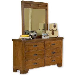 Rockford International Hardy 6 drawer Dresser And Optional Mirror Brown Size 6 drawer