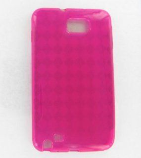 Samsung i717 (Galaxy Note) Crystal Skin Case Hot Pink Cell Phones & Accessories