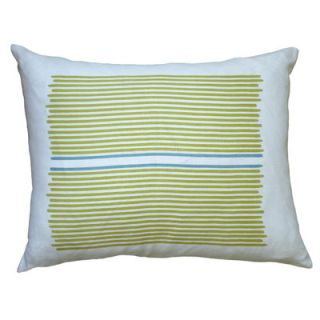 Balanced Design Hand Printed Louis Stripe Pillow LLOU Color Yellow / Blue St