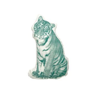 Fauna Mini Organic Cotton Tiger Cushion SFMPTI Color Mint