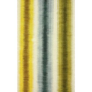 Nuloom Flatweave Modern Ombre Stripes Gold Wool Rug (5 X 8)