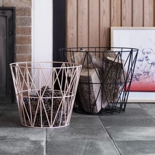 ferm LIVING Wire Basket 306 Color Rose, Size Large