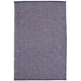 Hand woven Blue Jute Rug (5 X 8)