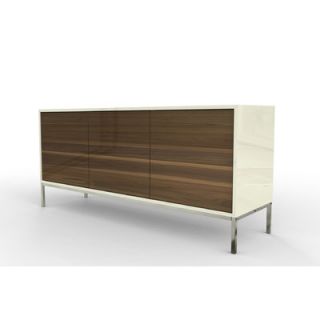 Industrya Circa 3 Storage Credenza C3.DDD Finish White / Walnut