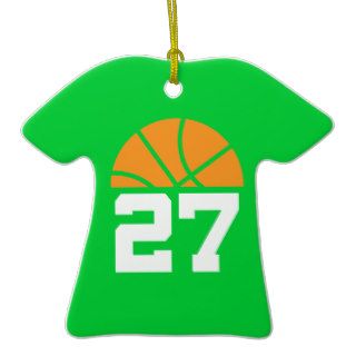 Basketball Player Number 27 Sports Ornament