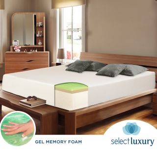 Select Luxury Select Luxury Gel Memory Foam 14 inch Queen size Medium Firm Mattress Set With EZ Fit Foundation Green ?? Size Queen