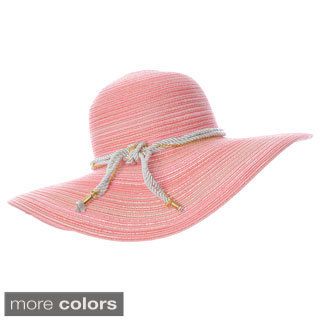 Magid Magid Womens Space Dyed Wide Brim Floppy Hat Pink Size One Size Fits Most