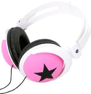 iHip IP VOGUE P Star Vogue Style Stereo Headphones (Pink with Black) Electronics