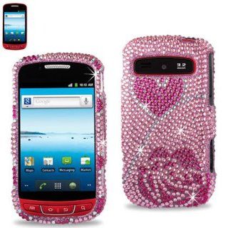Reiko DPC SAMR720 22 Fashionable Premium Bling Diamond Protective Case for Samsung Admire (R720)   1 Pack   Retail Packaging   Pink Cell Phones & Accessories