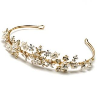 Bridal Tiara Wedding Headband Pearl & Rhinestone 723G Beauty